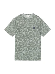T-Shirt pastellgrn / dunkelgrn