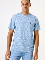 GARCIA T-Shirt marineblau/hellblau/weiß