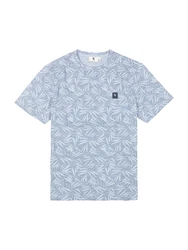 GARCIA T-Shirt marineblau/hellblau/weiß