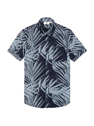 GARCIA Hemd E51096 navy / hellblau / dunkelgrün