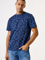 GARCIA T-Shirt marineblau / saphir / weiß