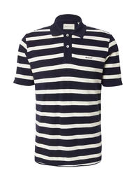 Poloshirt dunkelblau / wei