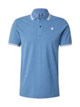G-STAR Poloshirt 'Dunda' taubenblau/weiß