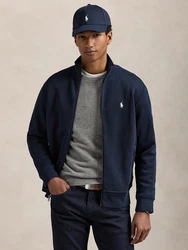 Polo Ralph Lauren Sweatjacke 'TRACKM9' navy/weiß