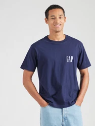 GAP T-Shirt marineblau/weiß