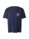 GAP T-Shirt marineblau/weiß