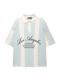 Poloshirt hellblau / schwarz / wei