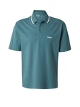 HOLLISTER Poloshirt cyanblau/weiß