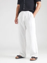 Abercrombie & Fitch Hose hellgrau/schwarz