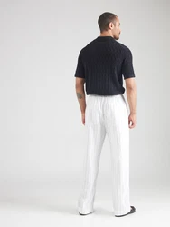 Abercrombie & Fitch Hose hellgrau/schwarz