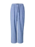 Abercrombie & Fitch Hose blau/weiß