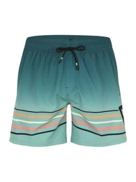 Sportbadehose 'Bru-Conic' petrol / orange / lachs / schwarz
