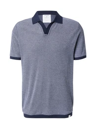Poloshirt navy / wei