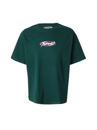 T-Shirt 'Great' dunkelgrn / rosa