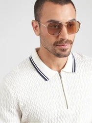 Abercrombie & Fitch Pullover 'MAR4' marineblau/weiß
