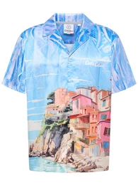 Hemd 'Ehrenstrasser' hellbeige / blau / azur / hellgrau
