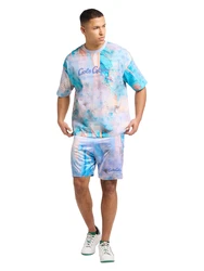 Carlo Colucci Shorts 'Einackerer' blau/pastellblau/flieder