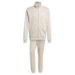 ADIDAS SPORTSWEAR Trainingsanzug SPORTSWEAR BASIC 3-STREIFEN beige / weiß ADIDAS SPORTSWEAR Trainingsanzug SPORTSWEAR BASIC 3-STREIFEN beige / weiß
