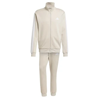 ADIDAS SPORTSWEAR Trainingsanzug SPORTSWEAR BASIC 3-STREIFEN beige / weiß