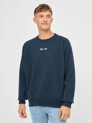 Derbe Sweatshirt Bedeutung Rückenprint dunkelblau / wei