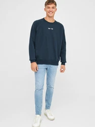 Derbe Sweatshirt Bedeutung Rückenprint dunkelblau / wei