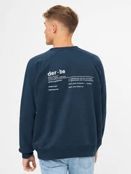 Derbe Sweatshirt Bedeutung Rückenprint dunkelblau / wei
