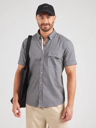 s.Oliver Hemd beige/dunkelblau/weiß