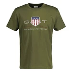 Gant T-Shirt REGULAR ARCHIVE SHIELD navy/khaki/rot/weiß Gant T-Shirt REGULAR ARCHIVE SHIELD navy/khaki/rot/weiß