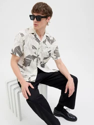 JACK & JONES Hemd 'JPRBLUBahamas' dunkelgrau/weiß