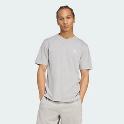 adidas Originals T-Shirt Trefoil Essentials hellgrau/weiß