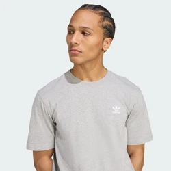 adidas Originals T-Shirt Trefoil Essentials hellgrau/weiß