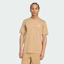 adidas Originals T-Shirt Trefoil Essentials hellbraun/weiß