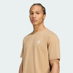 adidas Originals T-Shirt Trefoil Essentials hellbraun/weiß