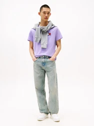 Tommy Jeans T-Shirt 'ESSENTIAL' marine/lavendel/rot/weiß