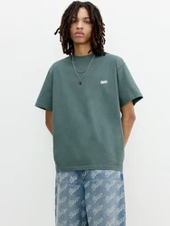 Pull&Bear T-Shirt 'STWD' smaragd/weiß