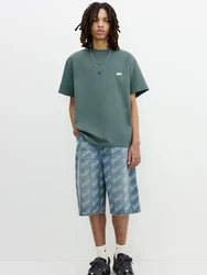 Pull&Bear T-Shirt 'STWD' smaragd/weiß