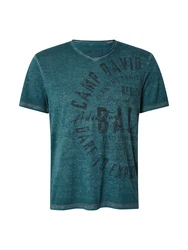 CAMP DAVID T-Shirt anthrazit/smaragd