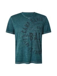 T-Shirt anthrazit / smaragd