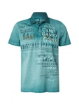 CAMP DAVID Poloshirt türkis/karamell/smaragd/jade