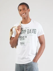 CAMP DAVID T-Shirt tanne/weiß
