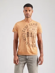 CAMP DAVID T-Shirt orange/schwarz