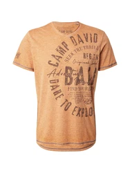 CAMP DAVID T-Shirt orange/schwarz