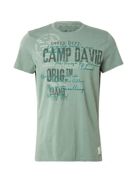 T-Shirt mint / dunkelgrn / wei
