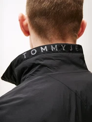 Tommy Jeans Jacke 'Essential' grau/schwarz