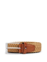 TOMMY HILFIGER Gürtel 'LAYTON' dunkelbeige/cognac