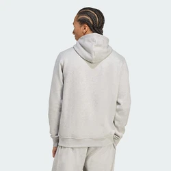 ADIDAS ORIGINALS Sweatshirt Essentials TREFOIL ESSENTIALS HOODIE graumeliert/weiß