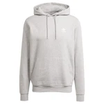 ADIDAS ORIGINALS Sweatshirt Essentials TREFOIL ESSENTIALS HOODIE graumeliert/weiß ADIDAS ORIGINALS Sweatshirt Essentials TREFOIL ESSENTIALS HOODIE graumeliert/weiß