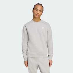 ADIDAS ORIGINALS Sweatshirt Trefoil Essentials grau/weiß