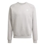 ADIDAS ORIGINALS Sweatshirt Trefoil Essentials grau/weiß ADIDAS ORIGINALS Sweatshirt Trefoil Essentials grau/weiß