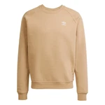 ADIDAS ORIGINALS Sweatshirt Trefoil Essentials cappuccino/weiß ADIDAS ORIGINALS Sweatshirt Trefoil Essentials cappuccino/weiß
